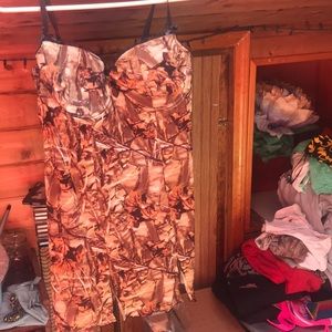 Camo lingerie dress